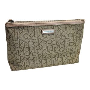 Calvin Klein Monogram Clutch- Cosmetic Bag